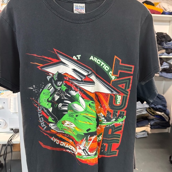 Snowmobile Arctic Cat Tee in Black - Picture 2 of 3
